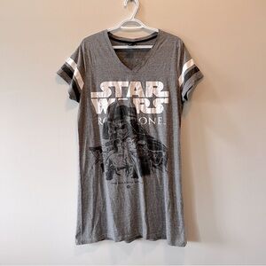 Star Wars Rogue One Gray T-Shirt Dress